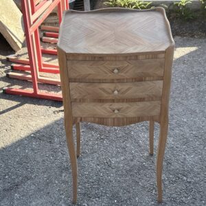 ART 1100-H Table de nuit marquetée sablé